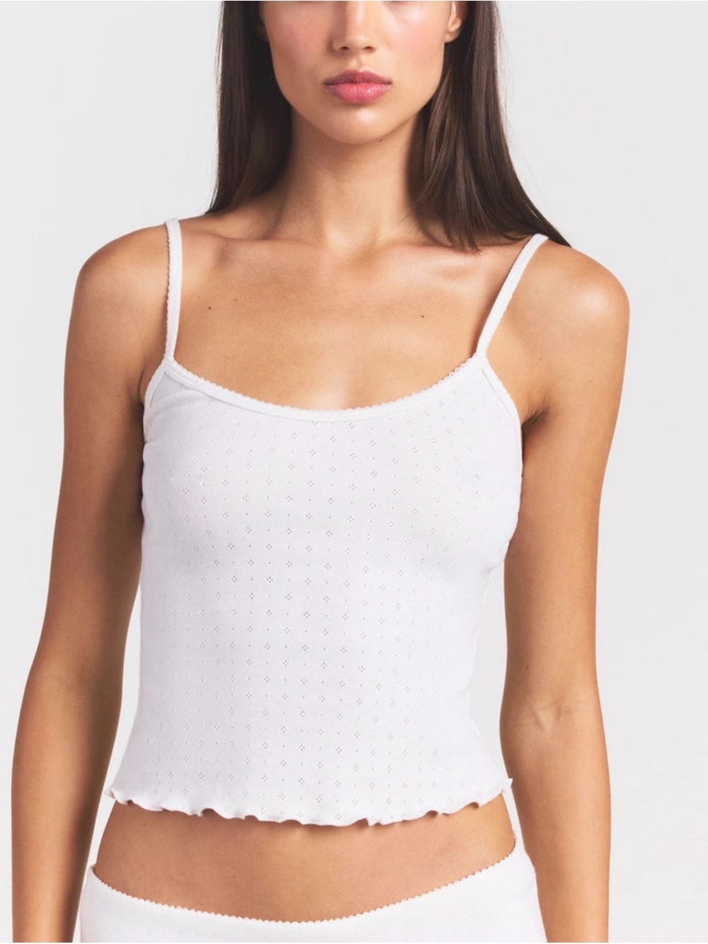 Skims heavy pointelle tank